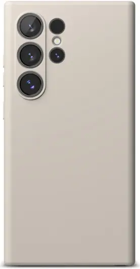 Ringke Silicone Samsung Galaxy S24 Ultra Hoesje MagSafe Beige afbeelding 16