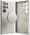 Ringke Silicone Samsung Galaxy S24 Ultra Hoesje MagSafe Beige afbeelding 2