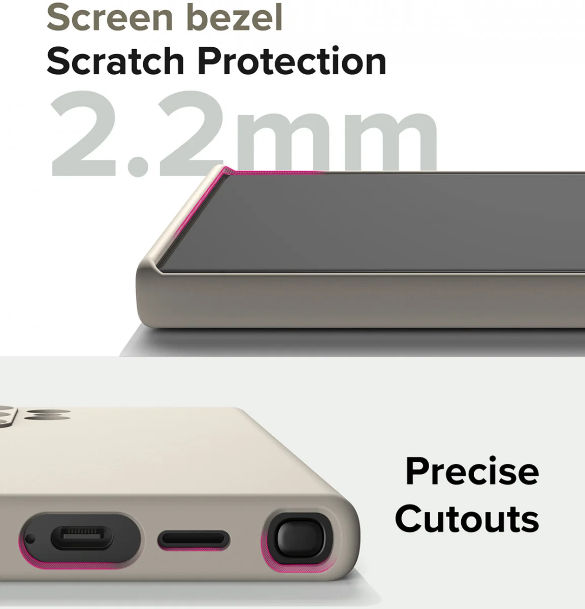 Ringke Silicone Samsung Galaxy S24 Hoesje MagSafe Back Cover Beige afbeelding 12