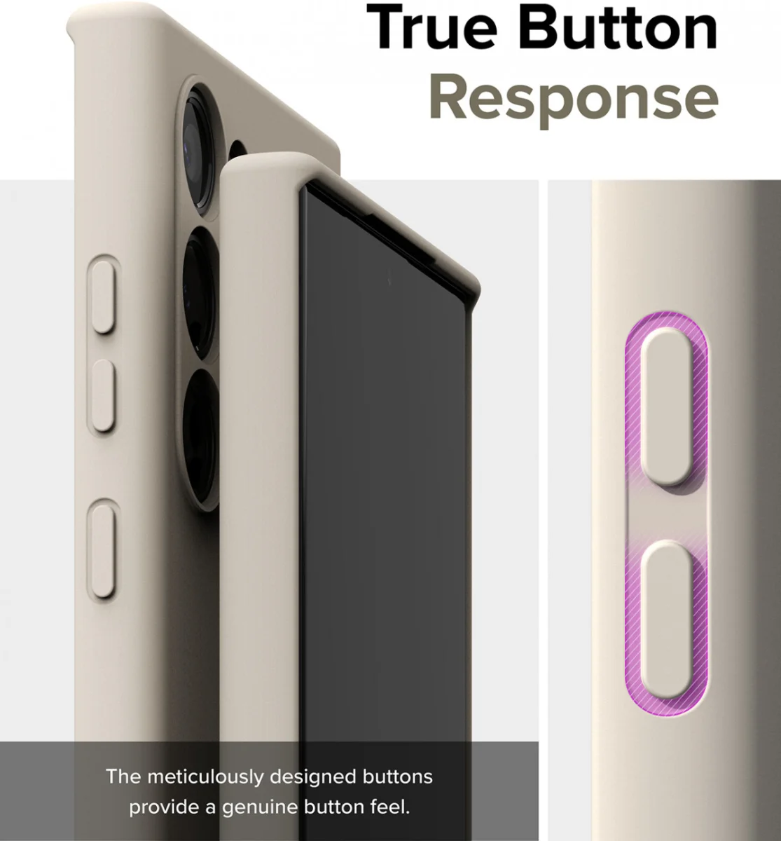 Ringke Silicone Samsung Galaxy S24 Hoesje MagSafe Back Cover Beige afbeelding 13