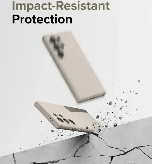 Ringke Silicone Samsung Galaxy S24 Hoesje MagSafe Back Cover Beige afbeelding 4