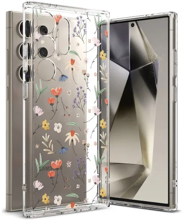 Ringke Fusion Samsung Galaxy S24 Ultra Hoesje Back Cover Dry Flowers Hoesjes