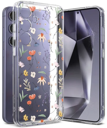 Ringke Fusion Design Samsung Galaxy S24 Hoesje Back Cover Dry Flowers Hoesjes