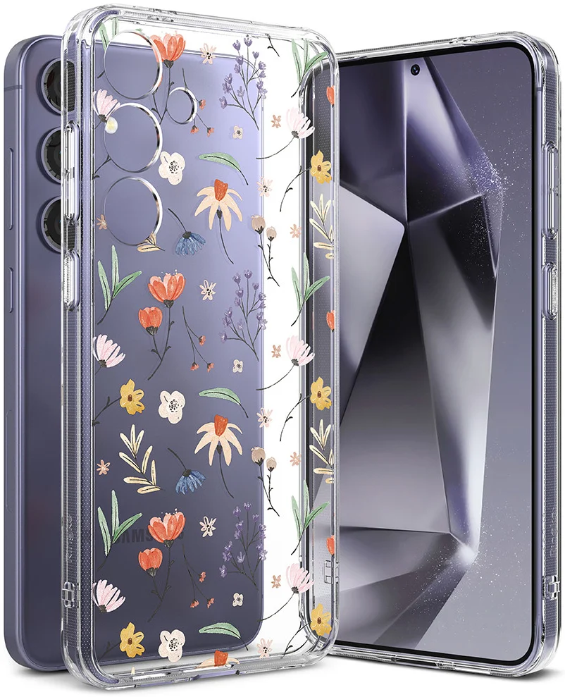 Ringke Fusion Design Samsung Galaxy S24 Hoesje Back Cover Dry Flowers afbeelding 1