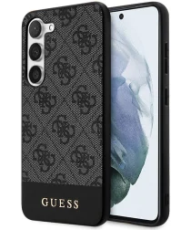 Guess Samsung Galaxy S24 Hoesje Hard Case 4G Logo Zwart