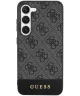 Guess Samsung Galaxy S24 Hoesje Hard Case 4G Logo Zwart