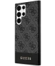 Guess Samsung Galaxy S24 Ultra Hoesje Hard Case 4G Logo Zwart