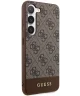 Guess Samsung Galaxy S24 Hoesje Hard Case 4G Logo Bruin