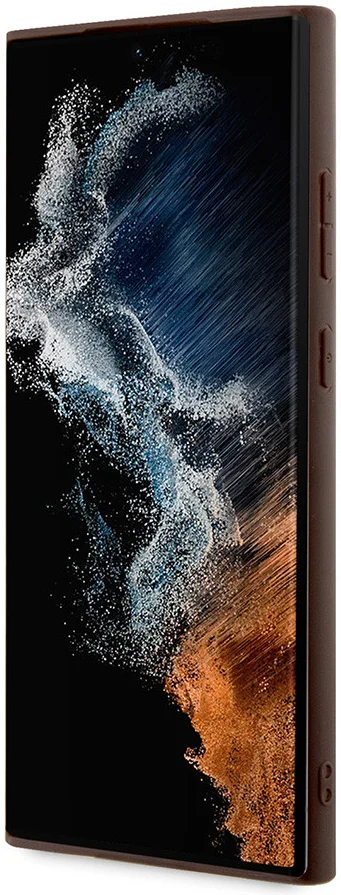 Guess Samsung Galaxy S24 Ultra Hoesje Hard Case 4G Logo Bruin afbeelding 4