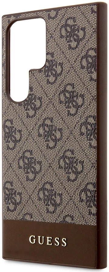 Guess Samsung Galaxy S24 Ultra Hoesje Hard Case 4G Logo Bruin afbeelding 6