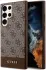Guess Samsung Galaxy S24 Ultra Hoesje Hard Case 4G Logo Bruin afbeelding 1