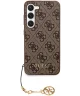 Guess Samsung Galaxy S24 Hoesje Charm Back Cover Bruin