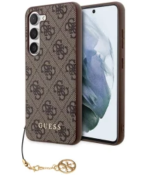 Guess Samsung Galaxy S24 Plus Hoesje Charm Back Cover Bruin