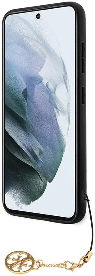 Guess Samsung Galaxy S24 Hoesje Charm Back Cover Zwart afbeelding 3