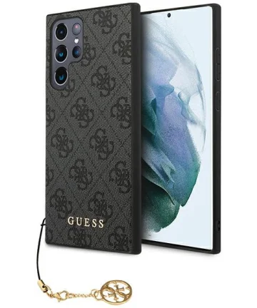 Guess Samsung Galaxy S24 Ultra Hoesje Charm Back Cover Zwart Hoesjes