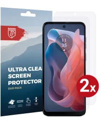 Rosso Motorola Moto G 5G (2024) Screen Protector Ultra Clear Duo Pack