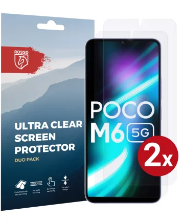 Rosso Xiaomi Redmi 13 4G / Poco M6 Screen Protector Ultra Clear Duo Pack Screen Protectors