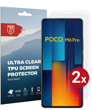 Rosso Xiaomi Poco M6 Pro 5G Screen Protector Ultra Clear Duo Pack Screen Protectors