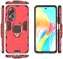 Oppo A58 4G Hoesje met Magnetische Kickstand Ring Rood afbeelding 5