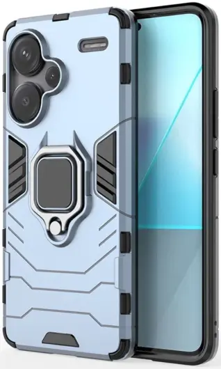 Xiaomi Redmi Note 13 Pro Plus Hoesje Magnetische Kickstand Ring Blauw afbeelding 1