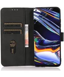 KHAZNEH Xiaomi 14 Pro Hoesje Retro Wallet Book Case Zwart
