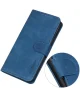 KHAZNEH Xiaomi Redmi 13C / Poco C65 Hoesje Retro Wallet Book Case Blauw