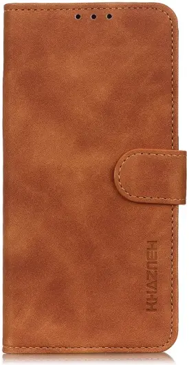 KHAZNEH Xiaomi Redmi 13C / Poco C65 Hoesje Retro Wallet Book Case Bruin afbeelding 7