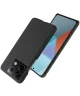 Xiaomi Redmi Note 13 Pro 5G / Poco X6 Hoesje Stoffen Back Cover Zwart