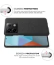 Xiaomi Redmi Note 13 Pro 5G / Poco X6 Hoesje Stoffen Back Cover Zwart