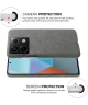 Xiaomi Redmi Note 13 Pro 5G / Poco X6 Hoesje Stoffen Back Cover Grijs