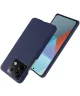 Xiaomi Redmi Note 13 Pro 5G / Poco X6 Hoesje Stoffen Back Cover Blauw