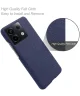 Xiaomi Redmi Note 13 Pro 5G / Poco X6 Hoesje Stoffen Back Cover Blauw