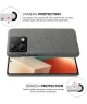 Xiaomi Redmi Note 13 5G Hoesje met Stoffen Afwerking Back Cover Grijs