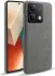 Xiaomi Redmi Note 13 5G Hoesje met Stoffen Afwerking Back Cover Grijs afbeelding 1