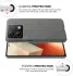 Xiaomi Redmi Note 13 5G Hoesje met Stoffen Afwerking Back Cover Grijs afbeelding 5