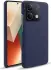 Xiaomi Redmi Note 13 5G Hoesje met Stoffen Afwerking Back Cover Blauw