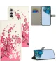 Samsung Galaxy A35 Hoesje Portemonnee Book Case Bloemen Print
