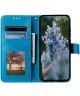 Xiaomi Redmi 13C / Poco C65 Hoesje Mandala Book Case Pasjeshouder Blauw