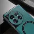 OnePlus 12 Hoesje MagSafe Kunstleer Back Cover Groen afbeelding 2