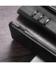 OnePlus 12 Hoesje met Kunstleer Coating Back Cover Zwart