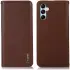 KHAZNEH Samsung Galaxy A35 Hoesje RFID Book Case Leer Bruin afbeelding 2