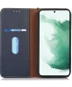 KHAZNEH Samsung Galaxy A35 Hoesje RFID Book Case Leer Blauw