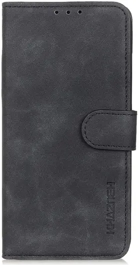 KHAZNEH Samsung Galaxy A35 Hoesje Retro Wallet Book Case Zwart afbeelding 7