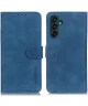 KHAZNEH Samsung Galaxy A35 Hoesje Retro Wallet Book Case Blauw