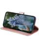 Samsung Galaxy A55 Hoesje Mandala Book Case met Pasjeshouder Roze Goud