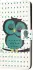 Samsung Galaxy A55 Hoesje Portemonnee Book Case Uil Print afbeelding 4
