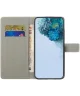 Samsung Galaxy A55 Hoesje Portemonnee Book Case Flower Print