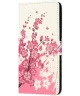 Samsung Galaxy A55 Hoesje Portemonnee Book Case Bloemen Print