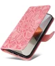 Xiaomi Redmi Note 13 Pro Plus Hoesje Zonnebloem Wallet Book Case Roze