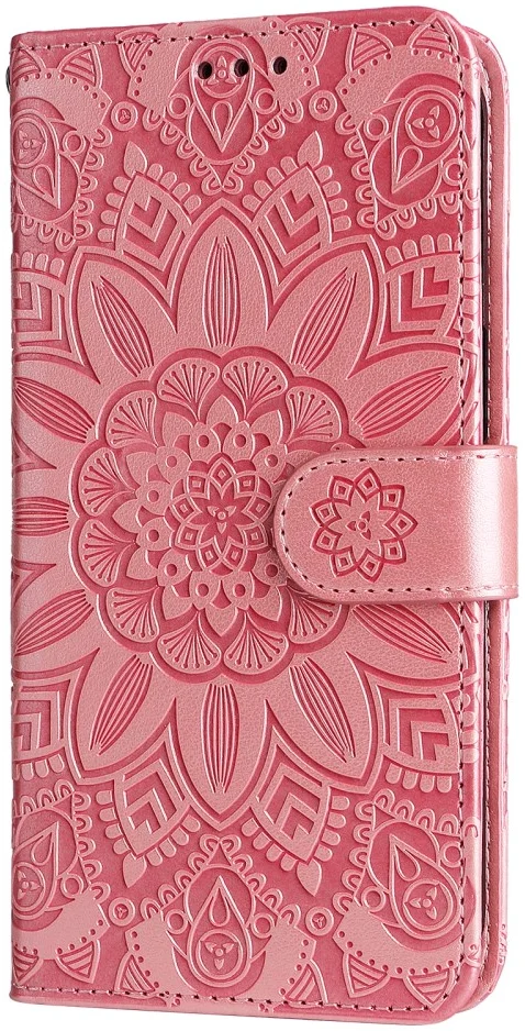 Xiaomi Redmi Note 13 Pro Plus Hoesje Zonnebloem Wallet Book Case Roze afbeelding 10
